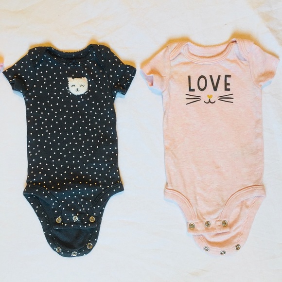 CARTER’S ONESIE SET NEW BORN BABY GIRL NB NWOT - Picture 2 of 5